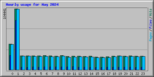 Hourly usage for May 2024
