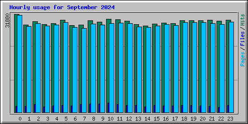 Hourly usage for September 2024