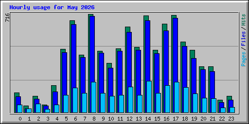 Hourly usage for May 2026